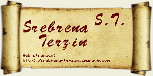 Srebrena Terzin vizit kartica